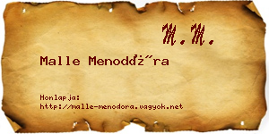 Malle Menodóra névjegykártya